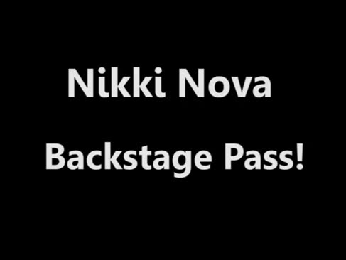 Nikki nova xxx zurück bühnenpass casting und sperma schuss taunt